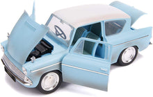 Load image into Gallery viewer, Jada Toys 1:24 Harry Potter and 1959 Ford Anglia Die-Cast Vehicle, Rusty Blue
