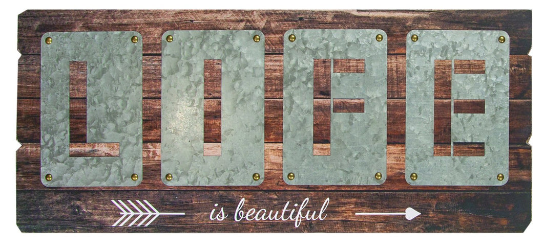 Manual WoodworkersW Life is Beautiful Cutout Sign Set of 2