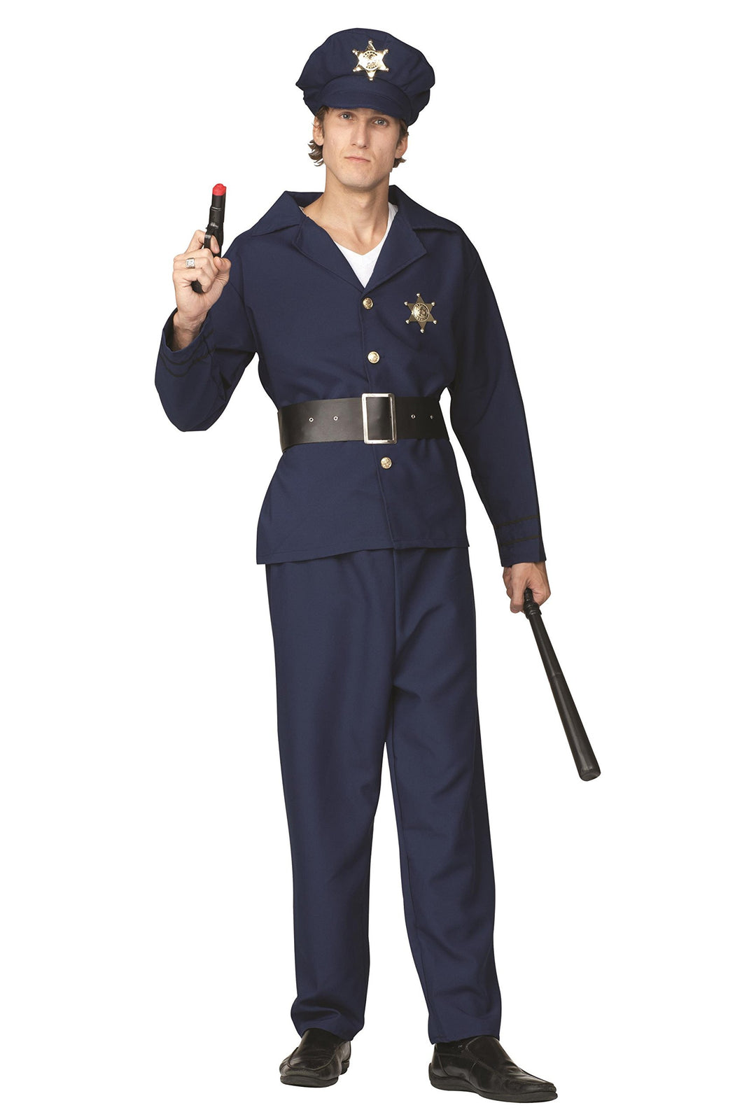 Men Policeman 4 pc costume O/S