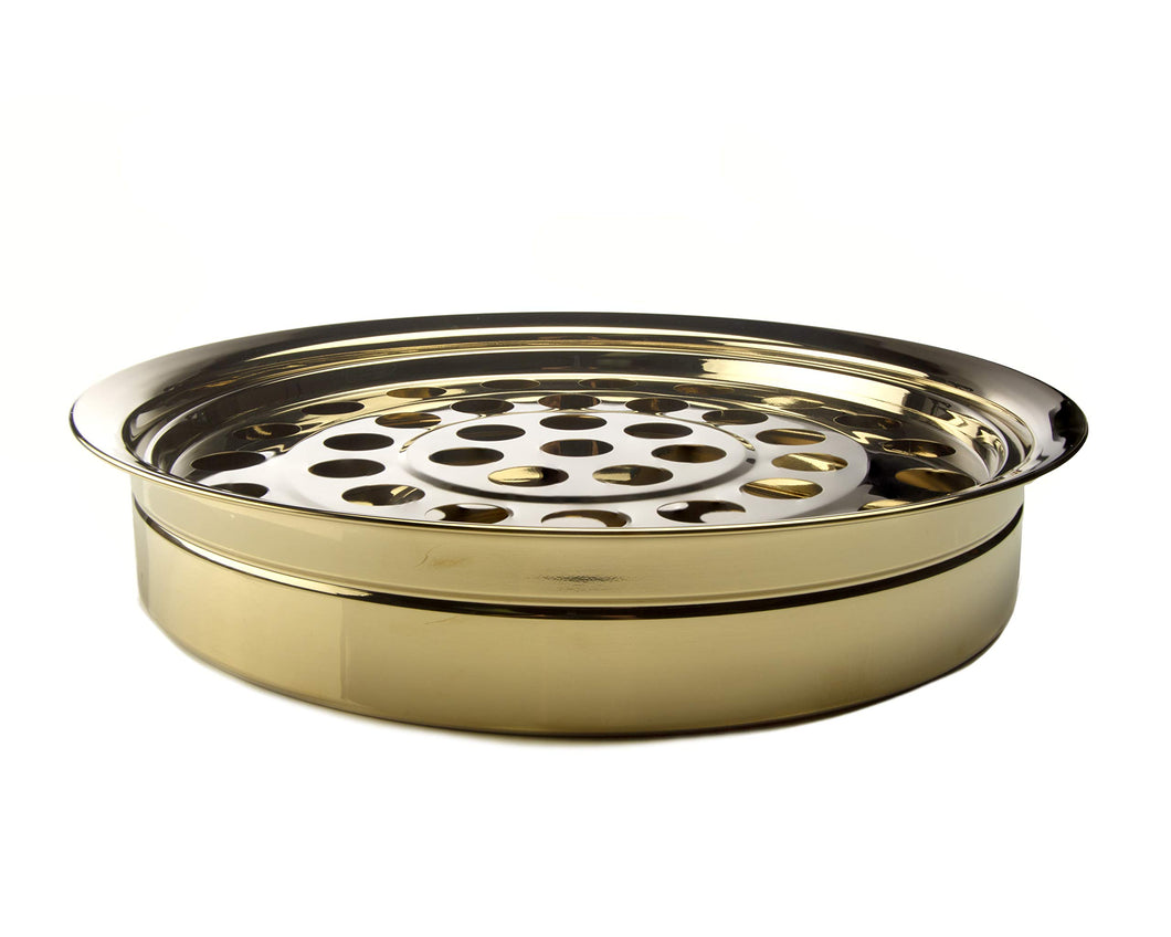 Stacking Communion Tray, Brass Tone (PD378BRS)