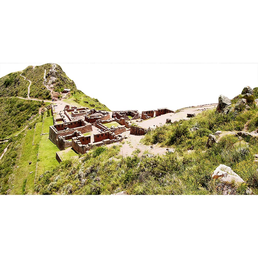 H13139 Inca Ruin Landscape Cardboard Cutout