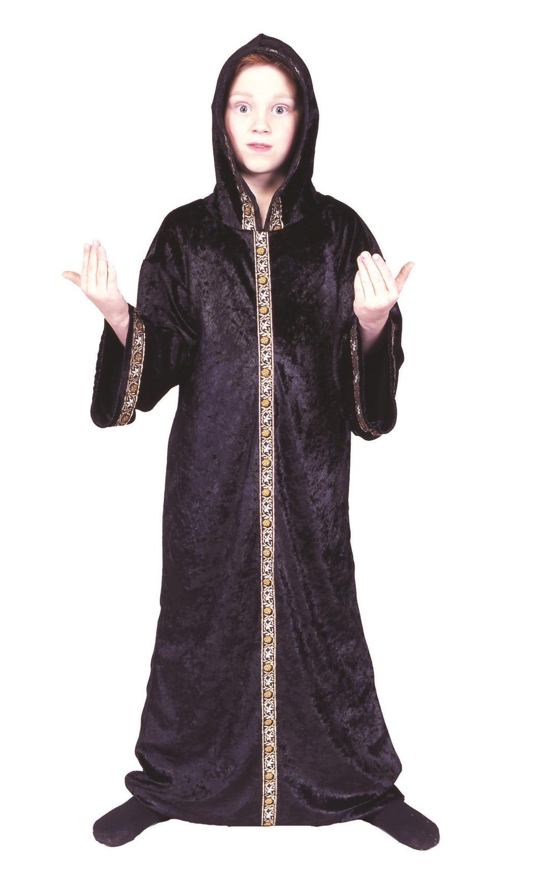 Dark Illusion hooded Robe-BK S