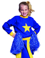 Blue Cheerlead Pom Poms 2 piec