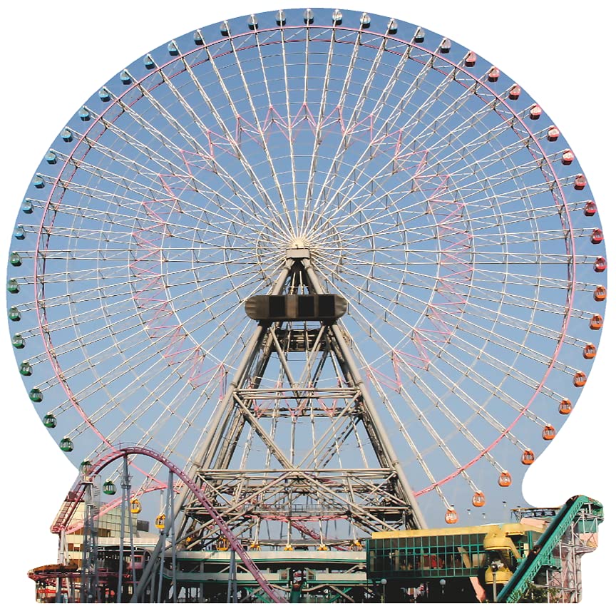 SP12608 Carnival Amusement Park Ferris Wheel Cardboard Cutout Standee Standup