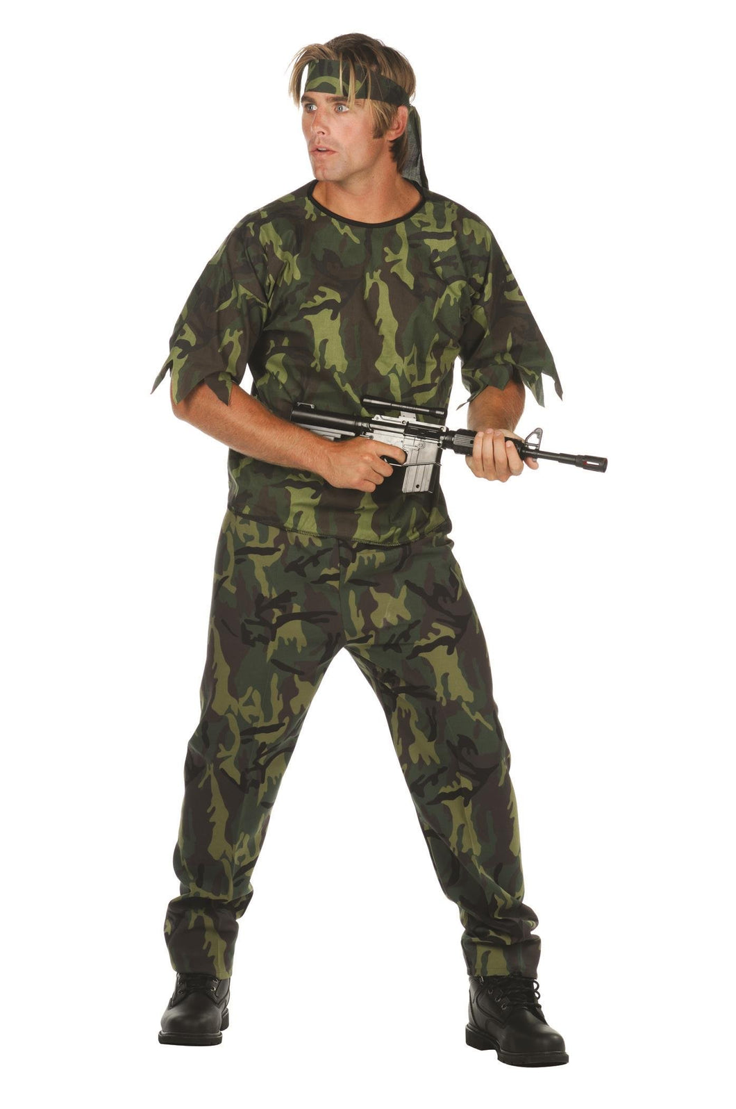 Adult camouflage Soldier- O/S