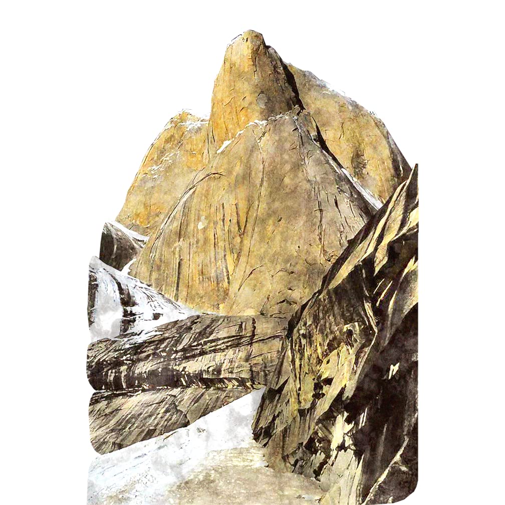 H13160 Great Trango Towers Mountain in Pakistan Big Wall Climb Cardboard Cutout Back Drop Stand up