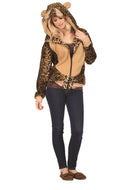 LUX CHEETAH HOODIE- ADT L