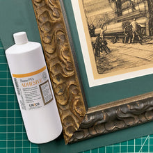 Load image into Gallery viewer, LINECO PVA Adhesive, Picture Frame Glue, Adhere Wood or MDF Frames, Dries Clear Flexible, 1 Quart, Ideal for Wood Paper Board Framing Collage Crafts Bookbinding
