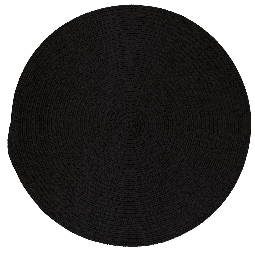 Colonial Mills Rug Boca Raton - Black 4' round