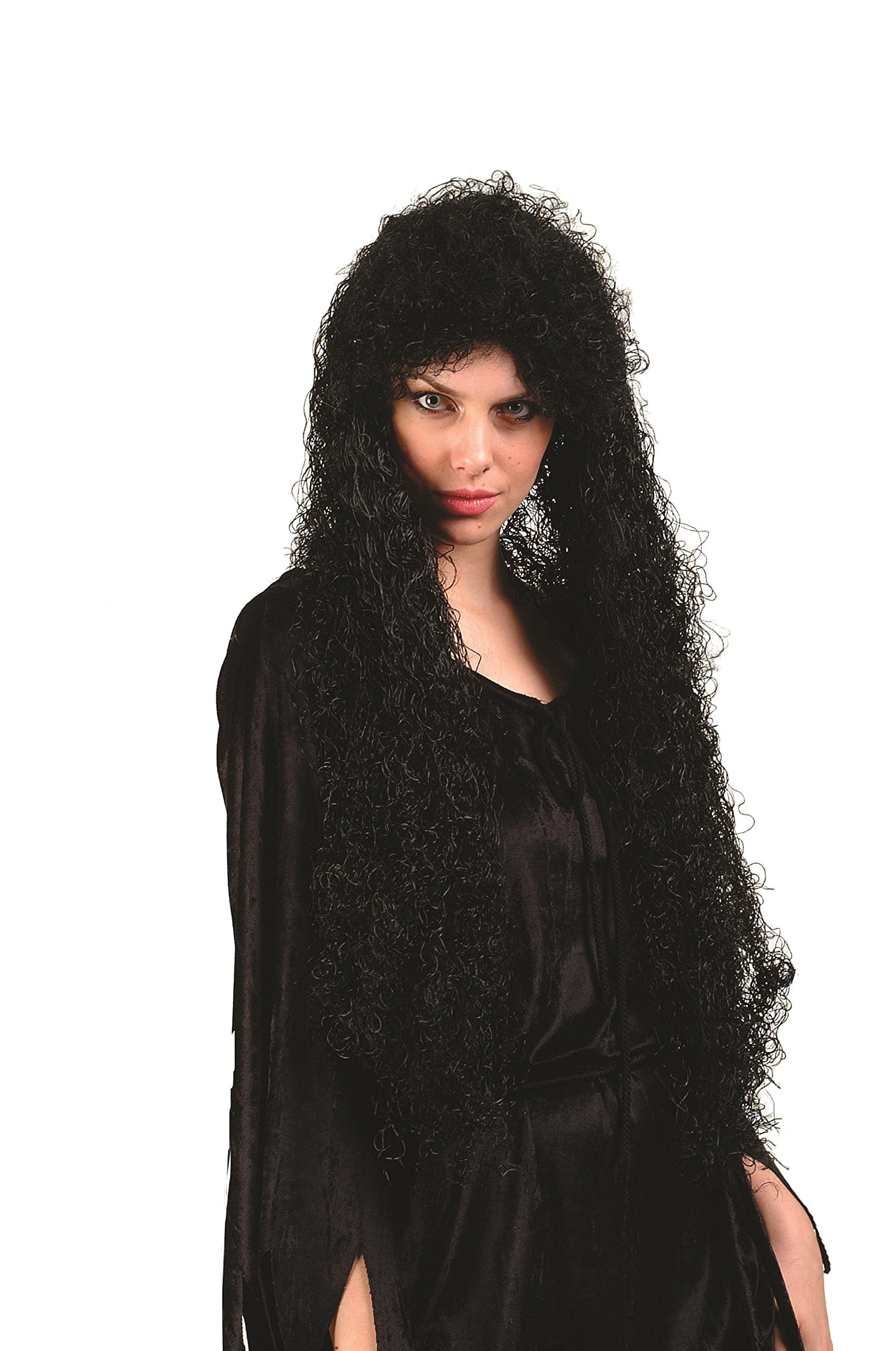 30" CURLY women's WIG- BLACK