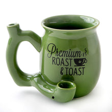 Load image into Gallery viewer, Premium Pipe Single Wall Ceramic Mug Green with Black print Cool Trendy Gift Idea Party Fashioncraft
