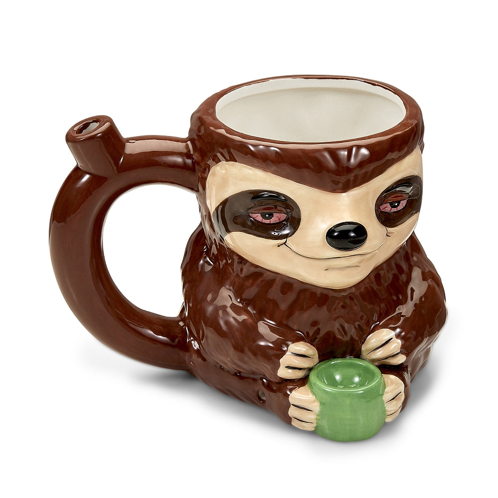 Stoned Sloth Ceramic Pipe Mug Cool Trendy Gift Party Fashioncraft