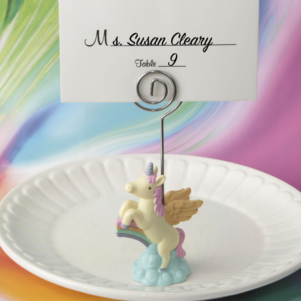 Pack of 32 Unicorn Place Card HOLDER Kids Birthday Party Sweet 32 party favors decorations from fashioncraft