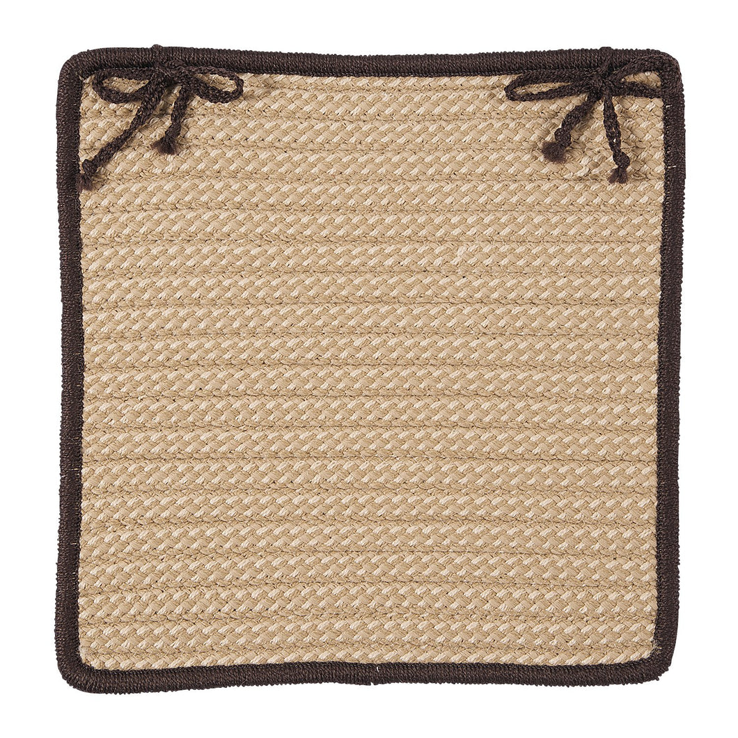 Colonial Mills Chair Pad Boat House - Brown Chair Pad Set (4)