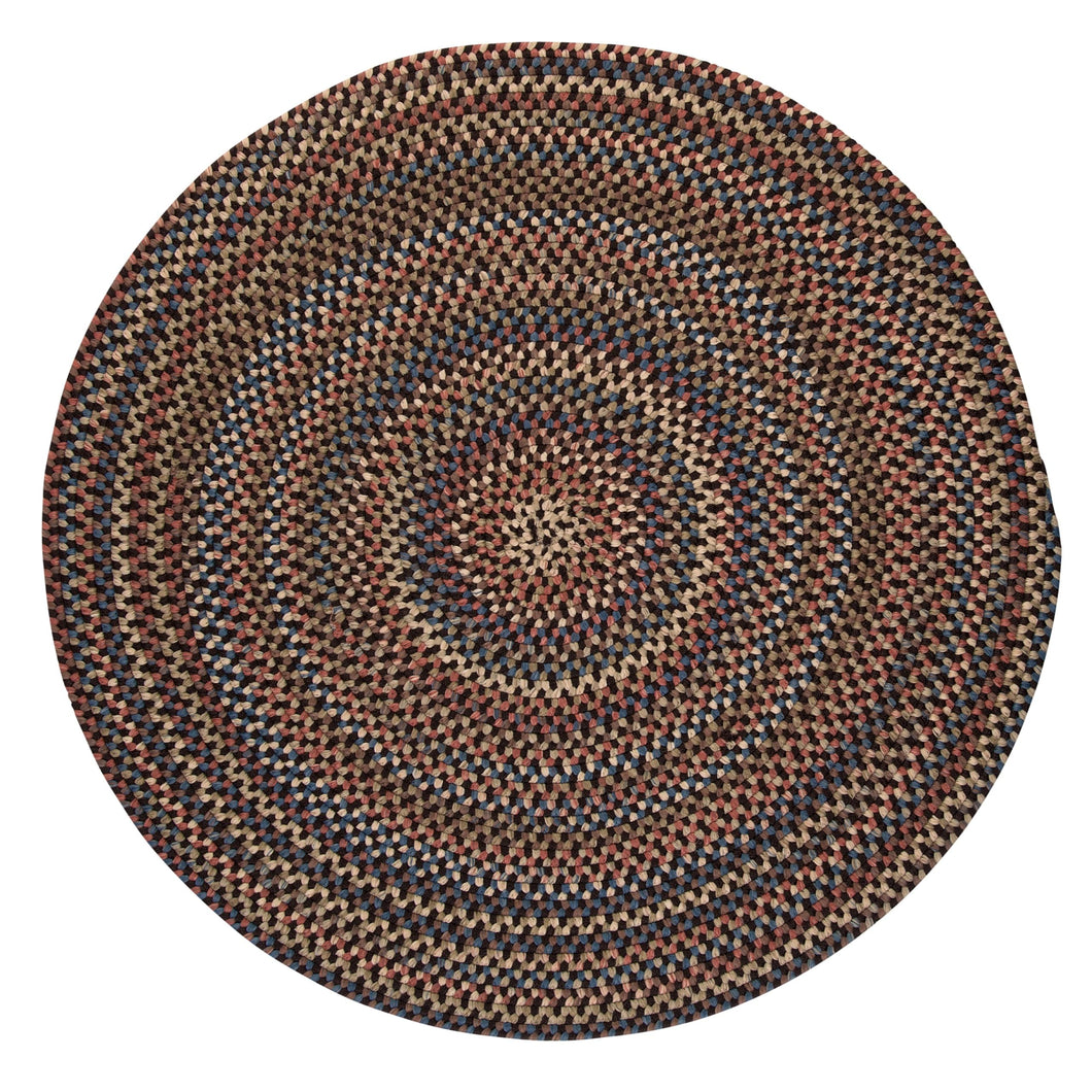 Colonial Mills Rug Cedar Cove - Dark Brown 6' round