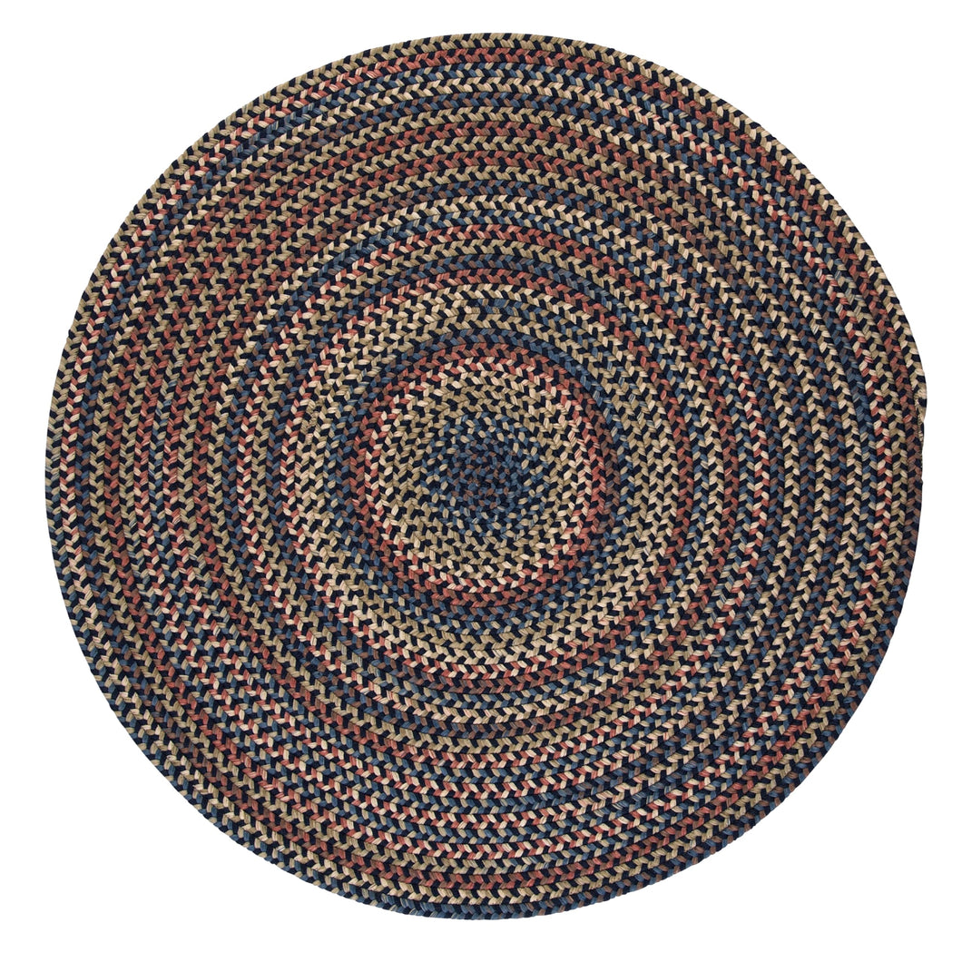 Colonial Mills Rug Cedar Cove - Navy 4' round