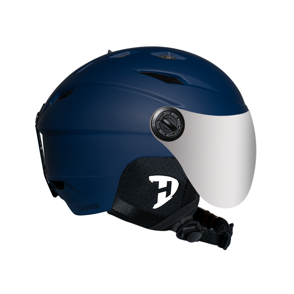 DAYTONA CARVER W/ SHIELD- DULL BLUE- L