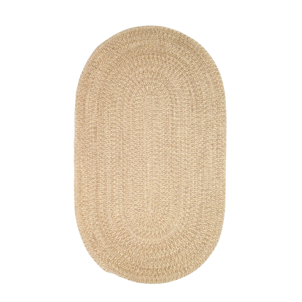 Colonial Mills 100% ALL - NATURAL Wool Woven Tweed Indoor Area Rug Beige 20