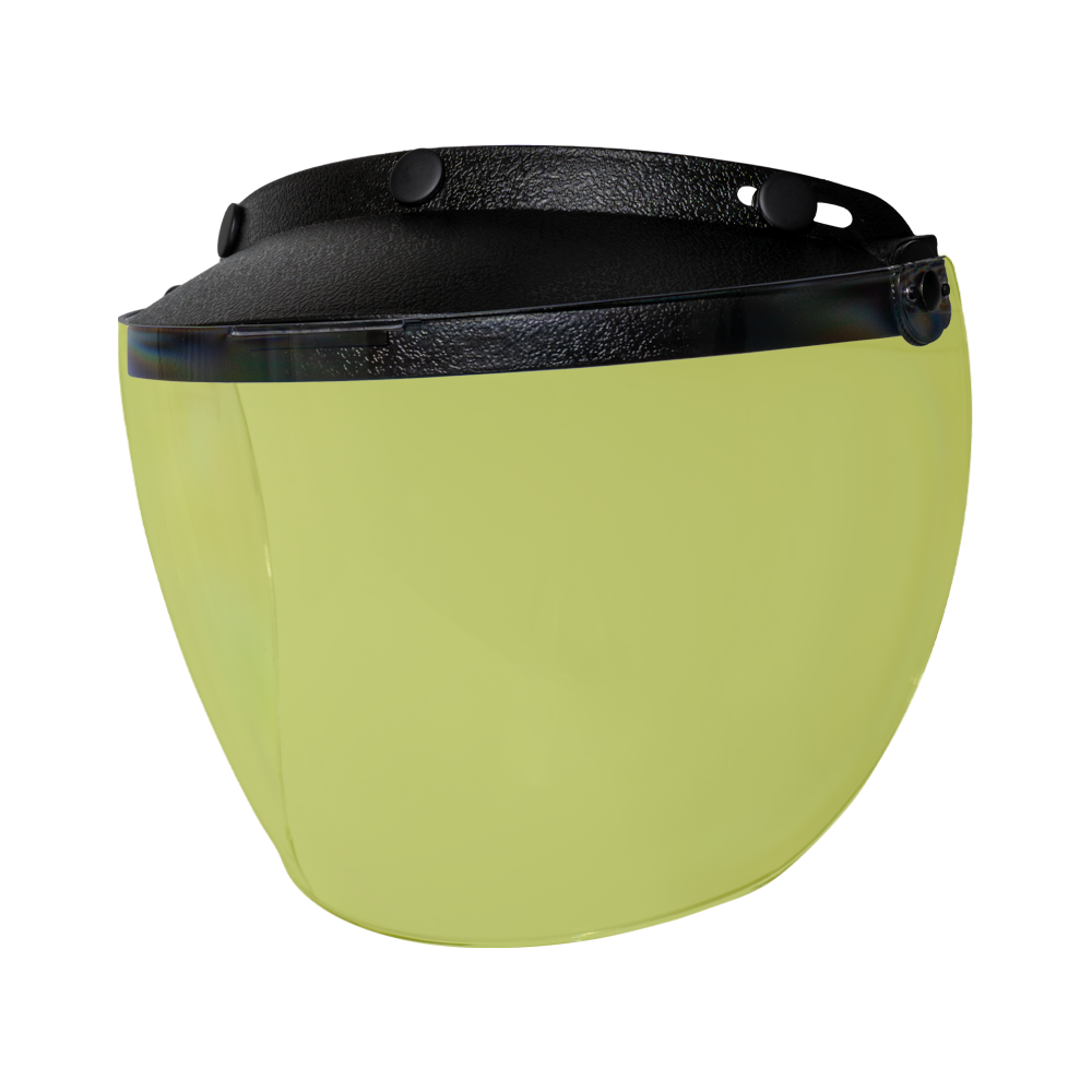 FLIP UP VISOR- YELLOW