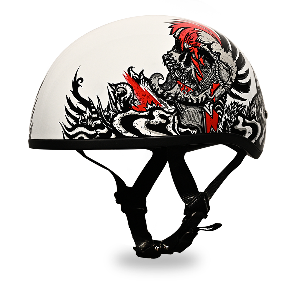 D.O.T. DAYTONA SKULL CAP- W/ ROCKIN' REAPER- S