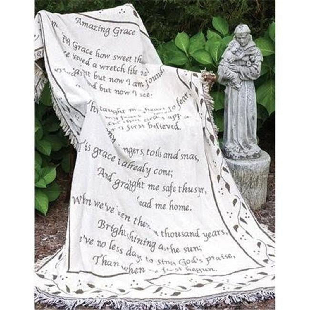 Manual Woodworkers & Weavers  46 x 60 in. 2 Layer Church Throw Amazing Grace