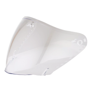 White motorcycle windshield on a white background