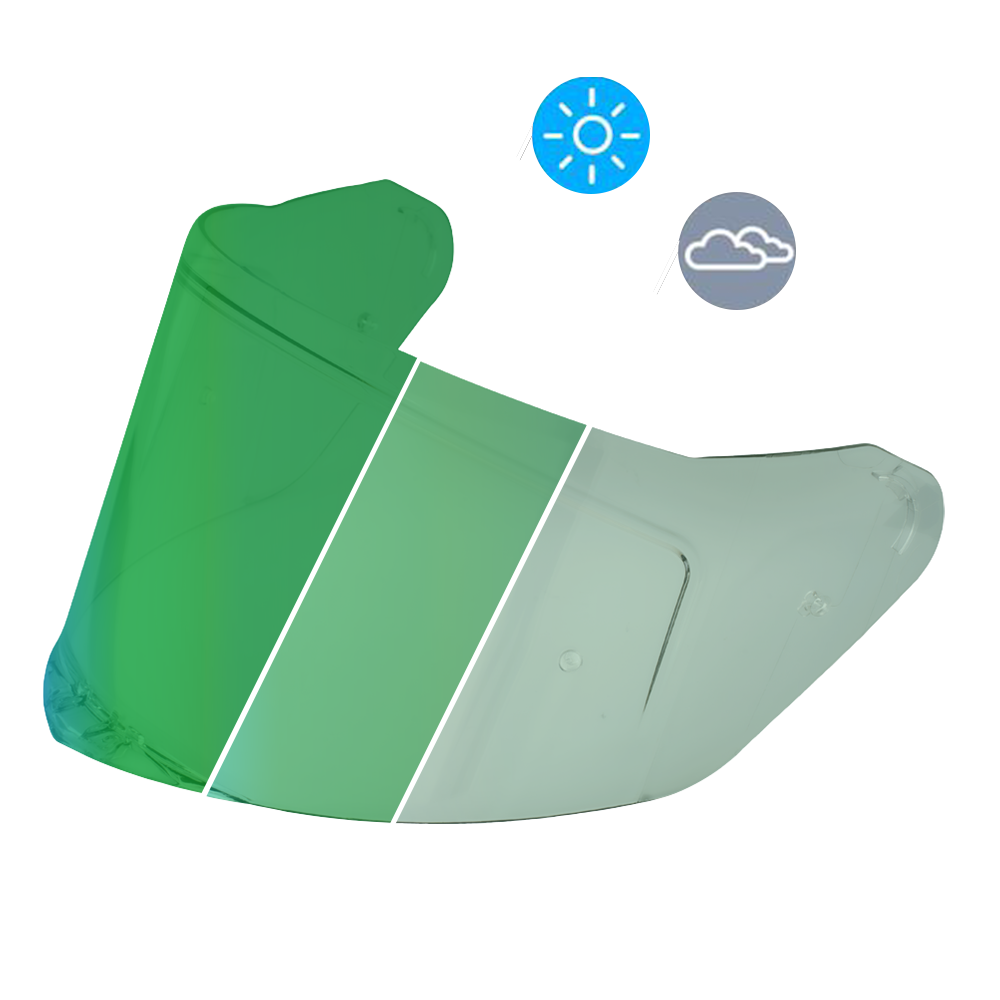 VIPER SHIELD OUTER (PINLOCK 120 READY)- PHOTOCHROMIC GREEN