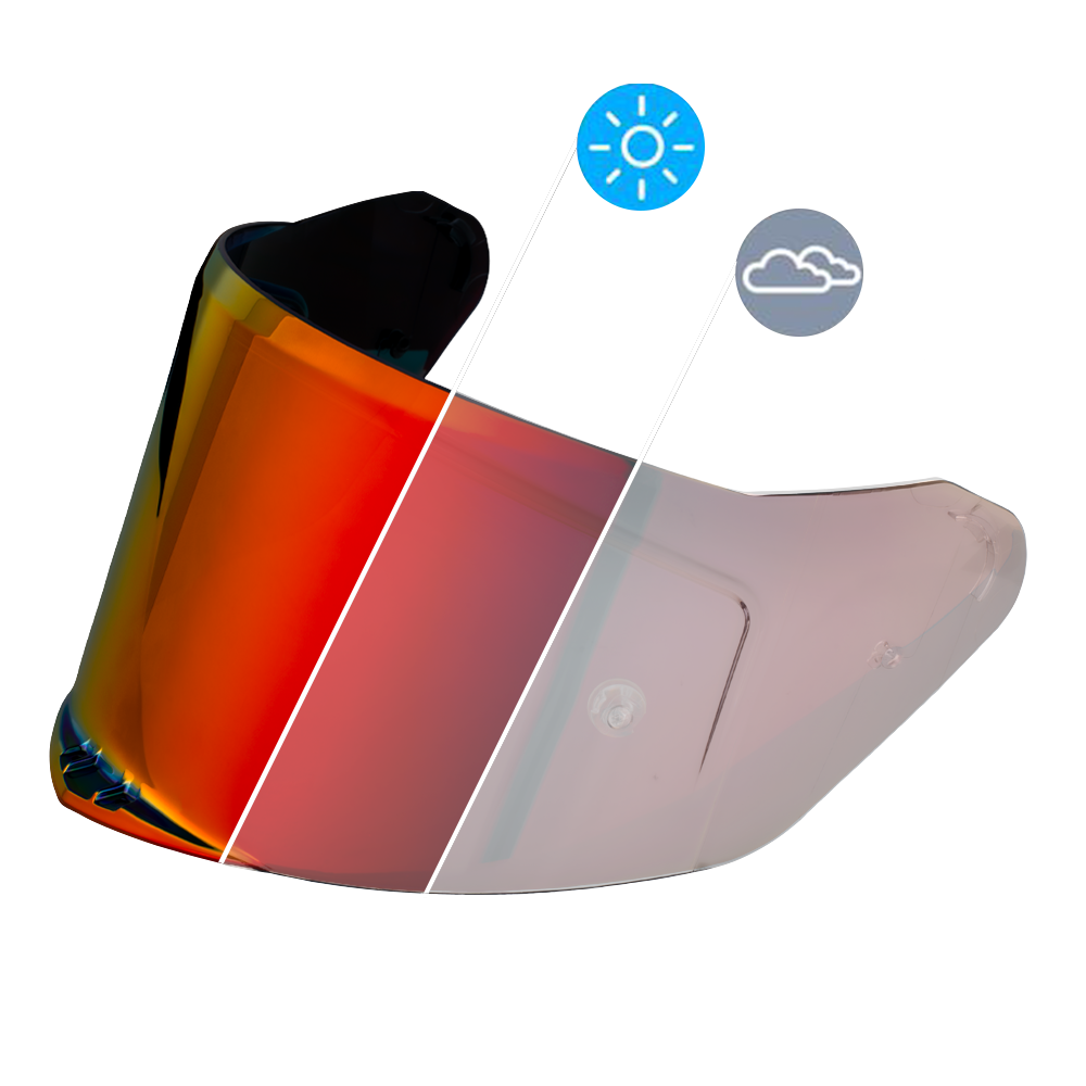VIPER SHIELD OUTER (PINLOCK 120 READY)- PHOTOCHROMIC RED