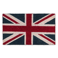 Abbott Coir Fibre Doormat, Union Jack Flag, Natural Material, 18x30 inches L - AT TEN Distribution