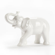Load image into Gallery viewer, Abbott Collection Ceramic Elephant Figurine, White - AT TEN Distribution
