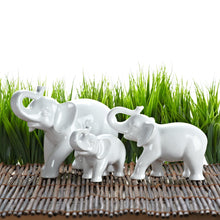Load image into Gallery viewer, Abbott Collection Ceramic Elephant Figurine, White - AT TEN Distribution
