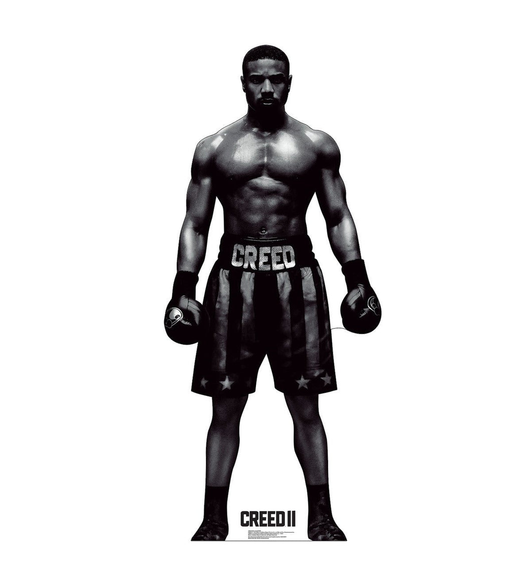 Adonis Creed Black and White Cardboard Cutout 2788 - AT TEN Distribution