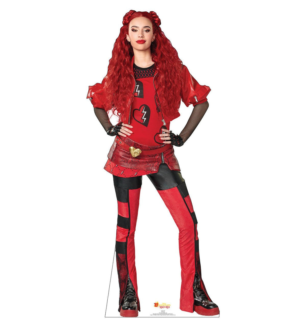 Advanced Graphics Red Life - Size Cardboard Cutout Disney Descendants the Rise of Red - AT TEN Distribution