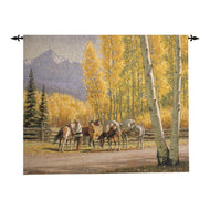 Along The Autumn Trail Grande Wall Hanging 42x35 inch Tapestry with hanger - AT TEN Distribution