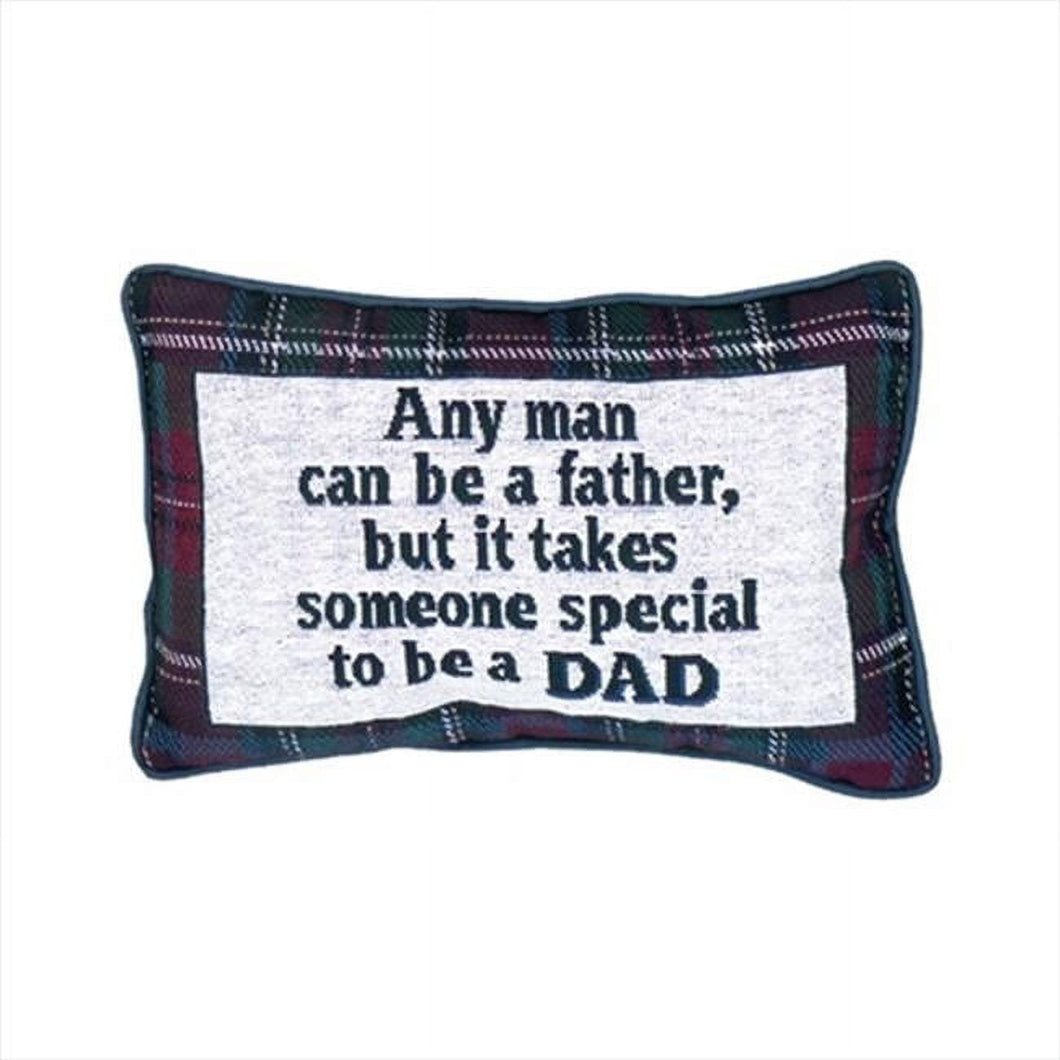 Any Man...Plaid Word Pillow 12.5x8