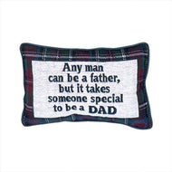 Any Man...Plaid Word Pillow 12.5x8