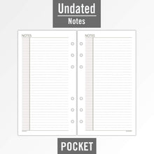Load image into Gallery viewer, AT - A - GLANCE Day Runner Lined NotePad Pages, Refill, Loose - Leaf, Undated, for Planner, 3 - 3/4&quot; x 6 - 3/4&quot;, Size 3, 30 Sheets/Pack (033 - 3) - AT TEN Distribution
