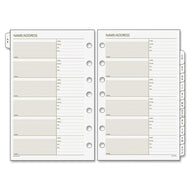 AT - A - GLANCE Day Runner Undated Planner Telephone and Address A�Z Tabs, 5 - 1/2