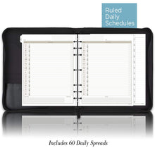 Load image into Gallery viewer, AT - A - GLANCE Faux Leather Undated Starter Set, 7 - Ring, 8 - 1/2&quot; x 11&quot;, Folio Size, Black (038 - 0240 - 05) - AT TEN Distribution
