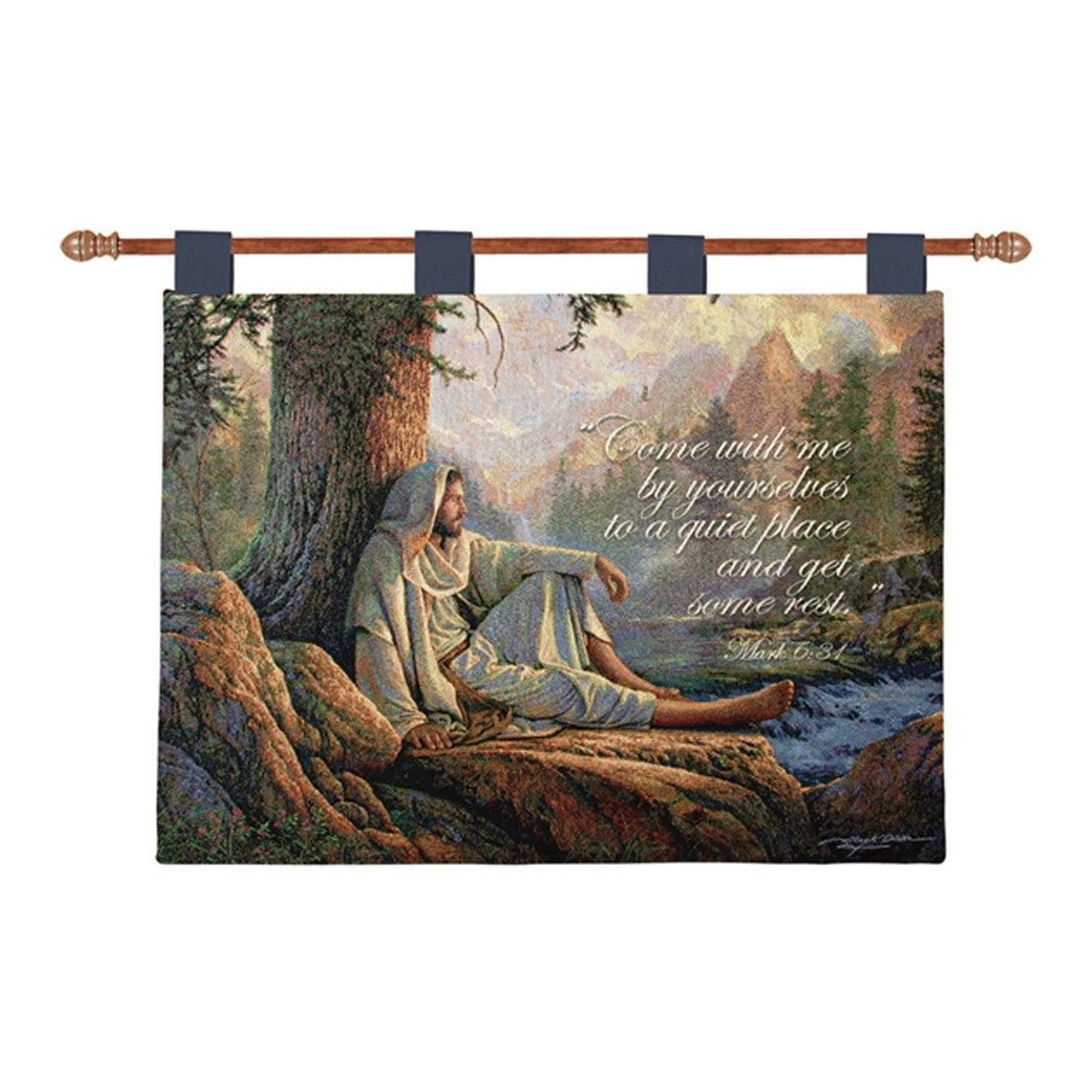 Awesome Wonder Wall Hanging 36x26 inch Tapestry with Wooden Hanger - AT TEN Distribution