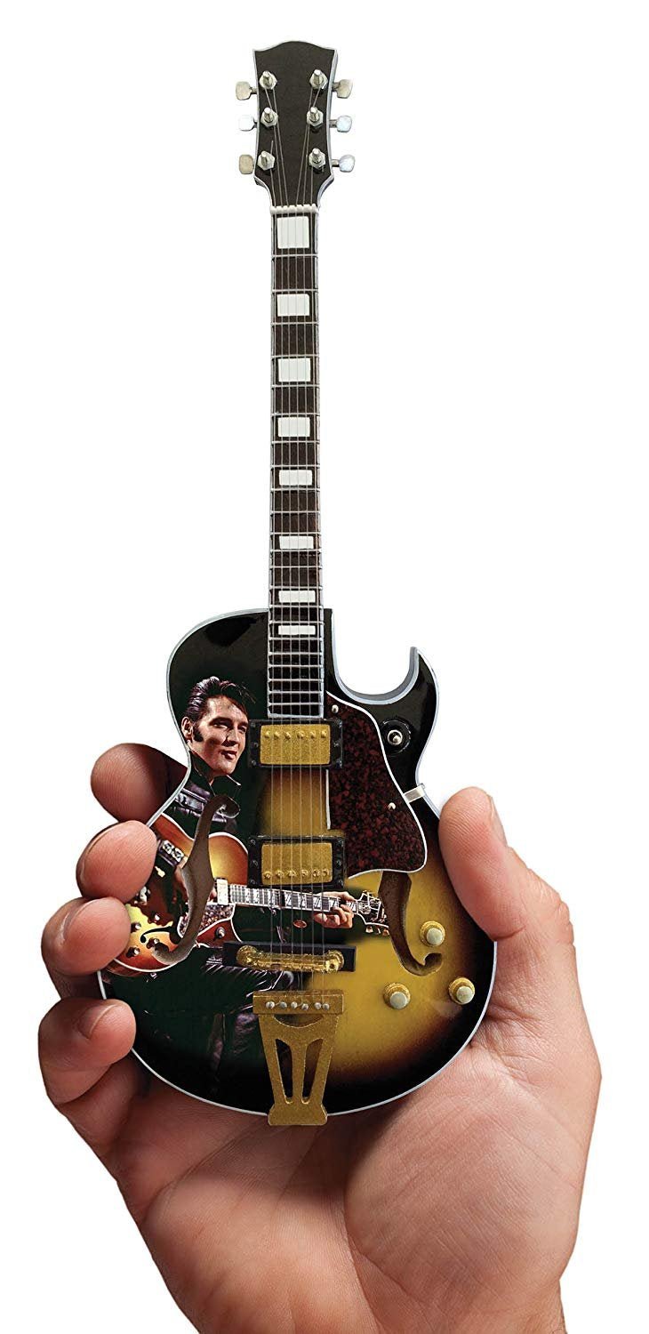 Axe Heaven Licensed Elvis Presley '68 Special Hollow Body Mini Guitar Replica (EP - 361) - AT TEN Distribution