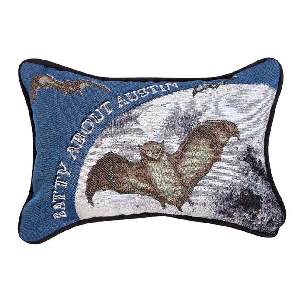 Batty About Austin Word Pillow 8.5x12