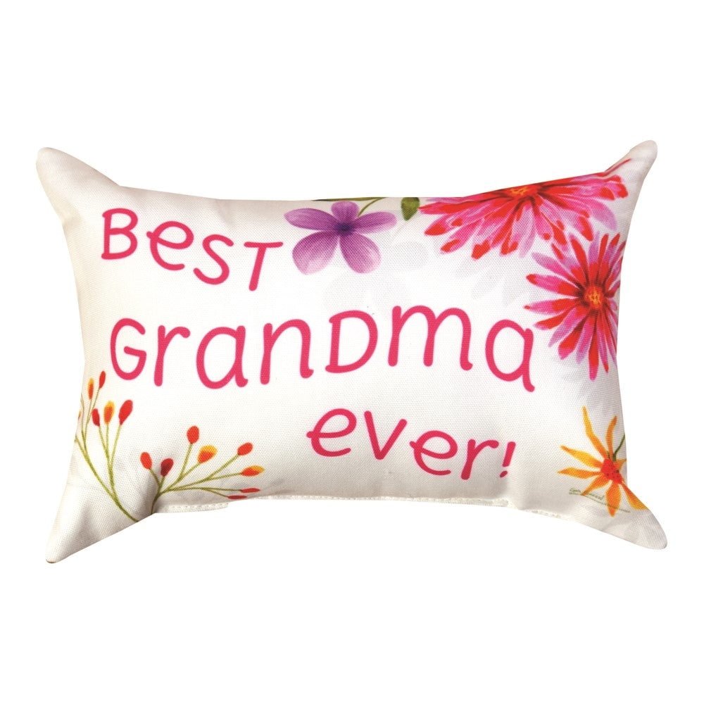 Best Grandma Ever Word Pillow 12.5