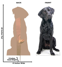 Load image into Gallery viewer, Black Labrador Life - Size Cardboard Cutout - AT TEN Distribution

