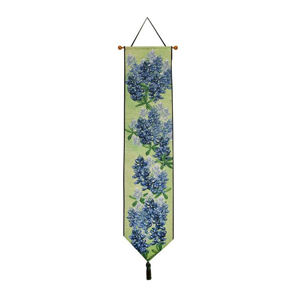 Blue Bonnet - 9X41 Woven Tapestry Bell Pull - AT TEN Distribution