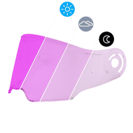 C6 SHIELD OUTER (PINLOCK 120 READY) - PHOTOCHROMIC PINK - AT TEN Distribution