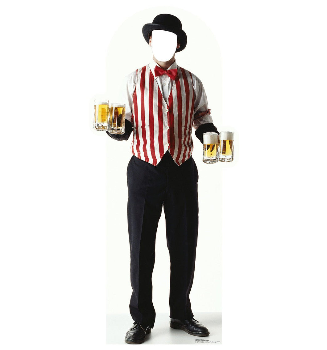 Carnival Bartender Standin Cardboard Cutout - AT TEN Distribution