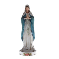 CB Praying Our Lady of Grace The Virgin Mary Rosary Holder Statue Figurine, 8 Inch - AT TEN Distribution