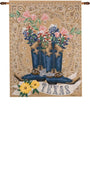CC Home Furnishings Floral Decorative Texas Bluebonnet Wall Hanging Tapestry 26