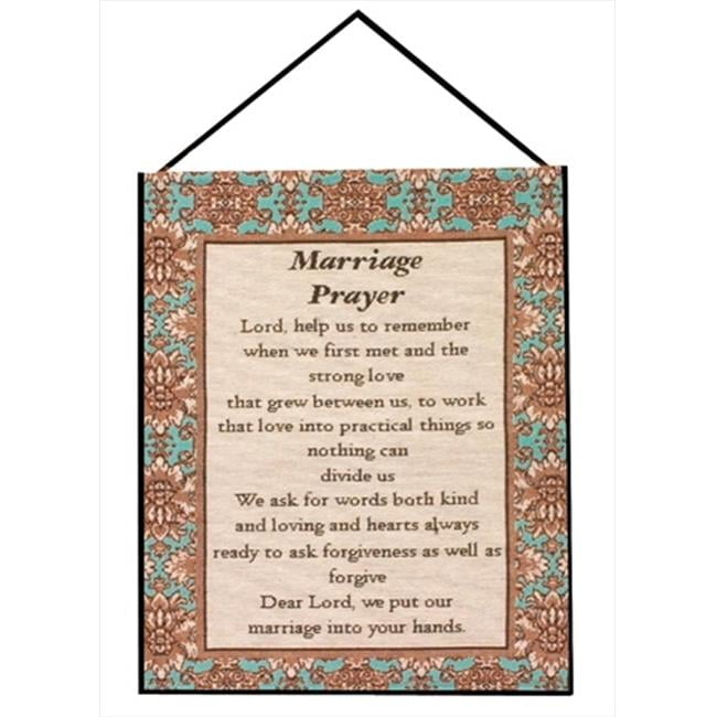 Charlotte Home Furnishings WW - 8860 - 12390 Marriage Prayer Bannerette Fine Art Tapestry - AT TEN Distribution
